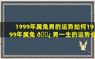 1999年属兔男的运势如何1999年属兔 🌿 男一生的运势会经历哪些起伏